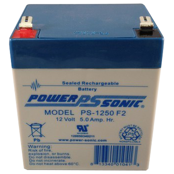 Batería PowerSonic PS-1250 12V 5Ah sellada recargable para UPS y sistemas de respaldo