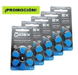 PROMOCIÓN 5 BLÍSTER  PILA N°675 WIDEX AUDITIVA