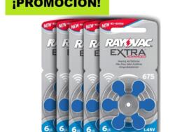 PROMOCIÓN 5 BLÍSTER PILA N°675 RAYOVAC AUDITIVA