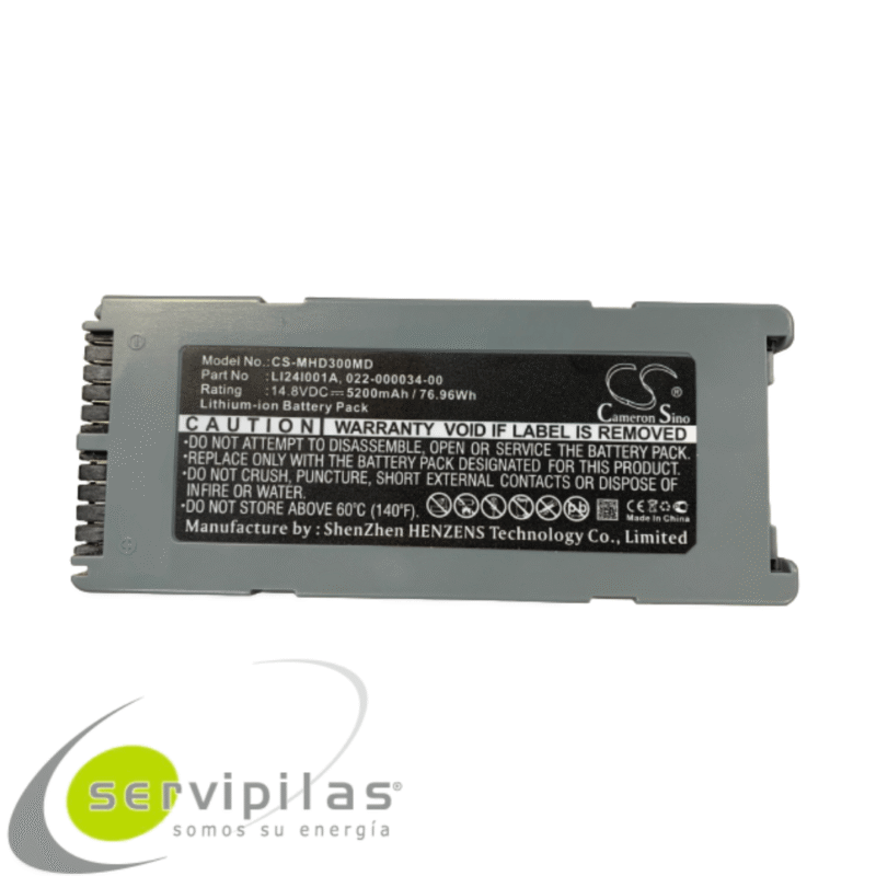 Bateria para Mindray BeneHeart D3 D1 D2 LI24I001A 022-000034-00 5200mAh