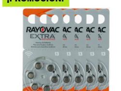 PROMOCIÓN 5 BLÍSTER PILA N°13 RAYOVAC AUDITIVA