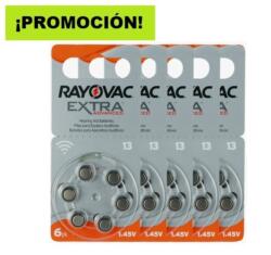 PROMOCIÓN 5 BLÍSTER PILA N°13 RAYOVAC AUDITIVA