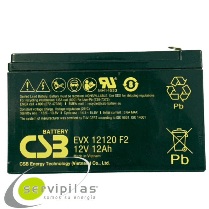 BATERíA EVX12120 CSB 12V 12AH