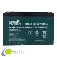 BATERÍA PARA MOTO ELÉCTRICA MAX POWER TNE12 GEL 12V 38AH