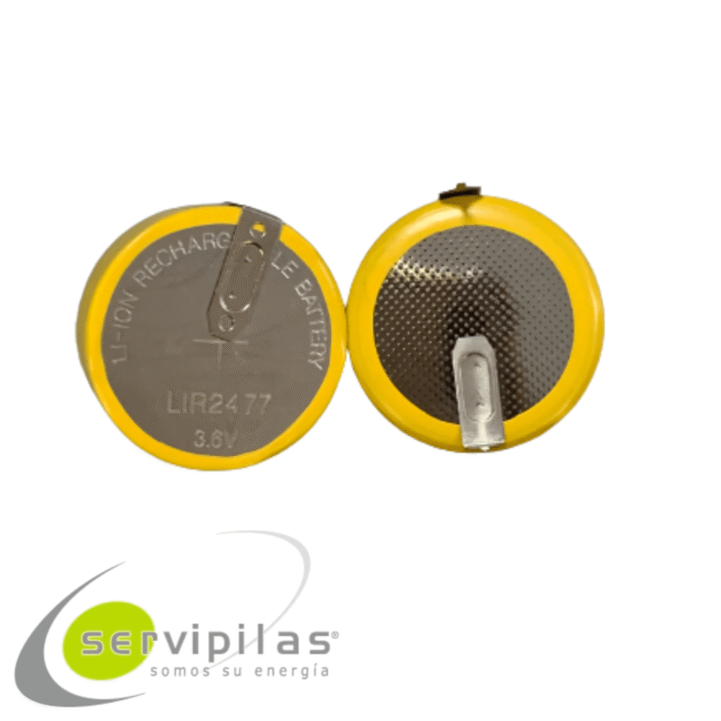 BATERÍA LIR2477 3.6V RECARGABLE CON PINES