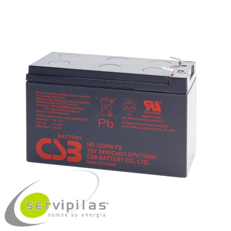 BATERÍA HR1234W F2 CSB 12V 9AH