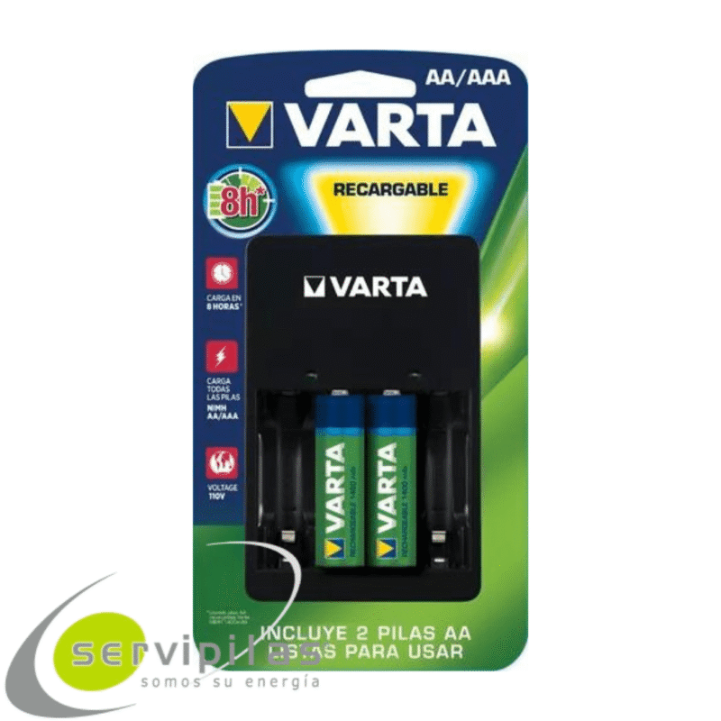 CARGADOR VARTA AA/AAA VCH-4PLA *4 +2AA1400mAh