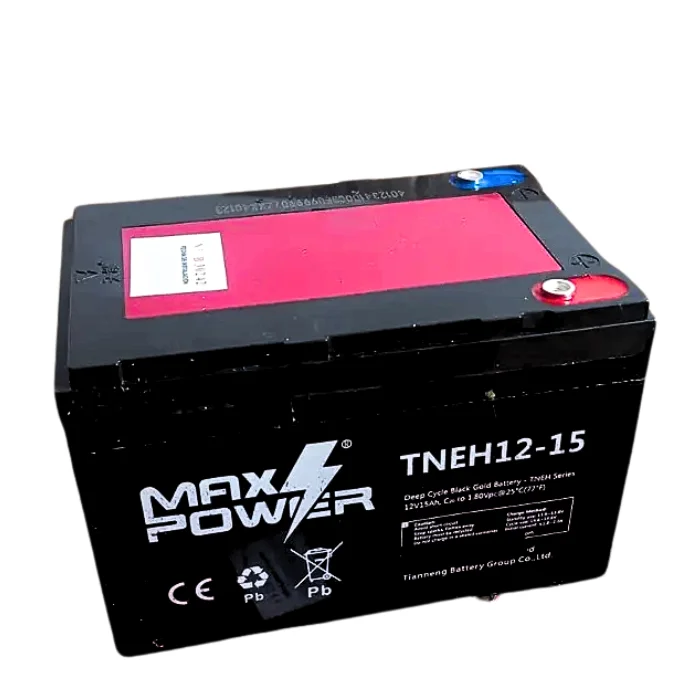 Batería TNEH12-15 Max Power 12V 15Ah para respaldo de energía y uso industrial