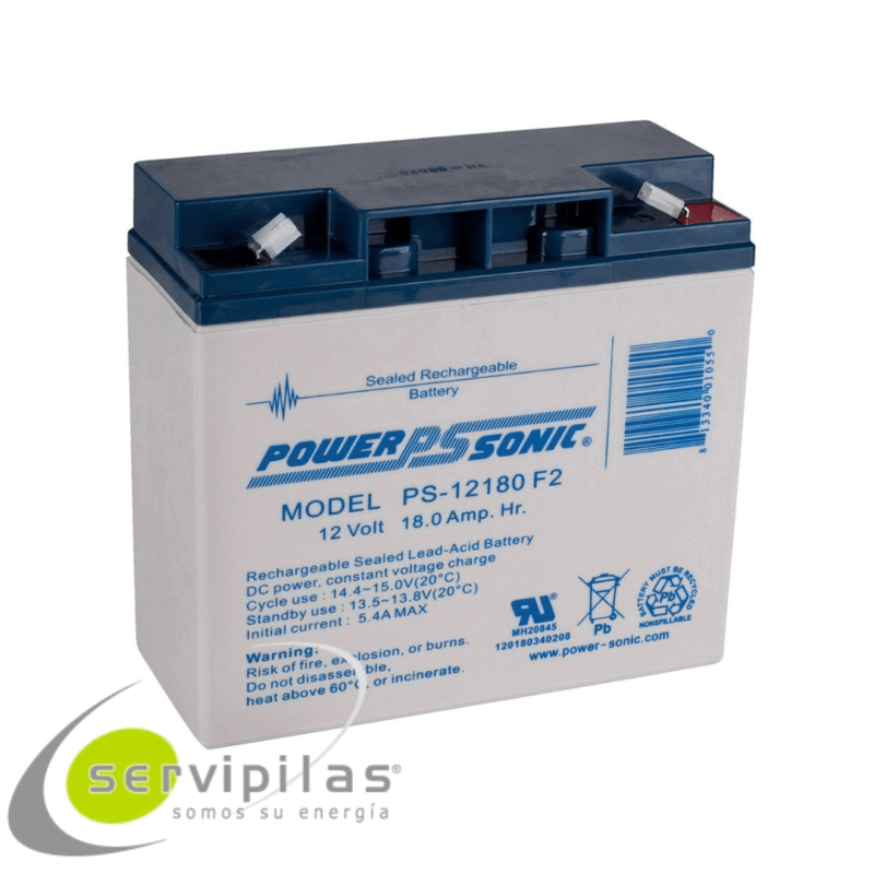 BATERÍA PS-12180 POWERSONIC 12V 18AH F2