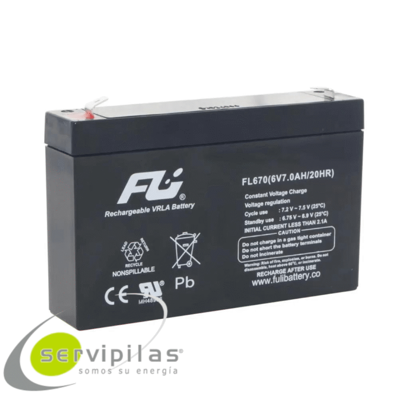 BATERÍA FL670 FULI 6V 7AH