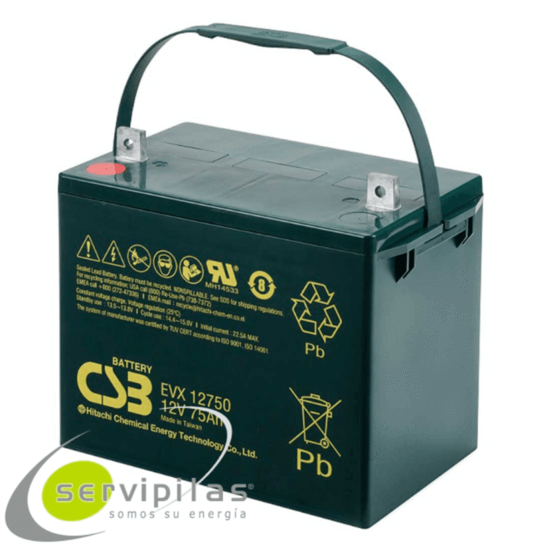 BATERÍA CSB EVX 12750 12V 75AH