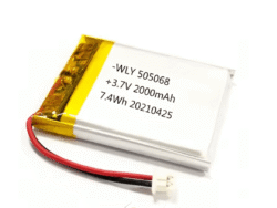 batería recargable LiPo 505068 3.7V 2000mAh