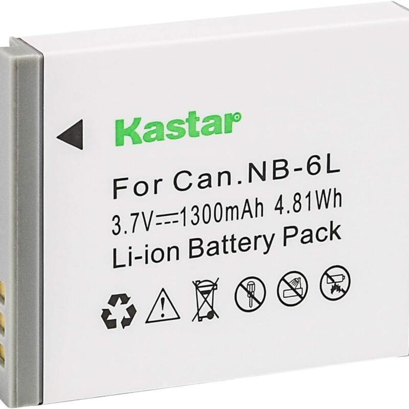 Batería para Canon NB-6L, NB-6LH y PowerShot SD770 IS, SX170 IS, SX260 HS, SX280 HS, SX500 IS, SX510 HS, SX520 HS, SX530 HS, SX600 HS, SX6100 HS, SXI 700 HS, SX710