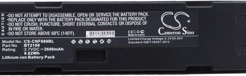 BATERIA TEMP-NP100A DE 2600mAh PARA COGNEX DATAMAN 124-1004R DMA-HHBATTERY-01 12444R-1000 OR