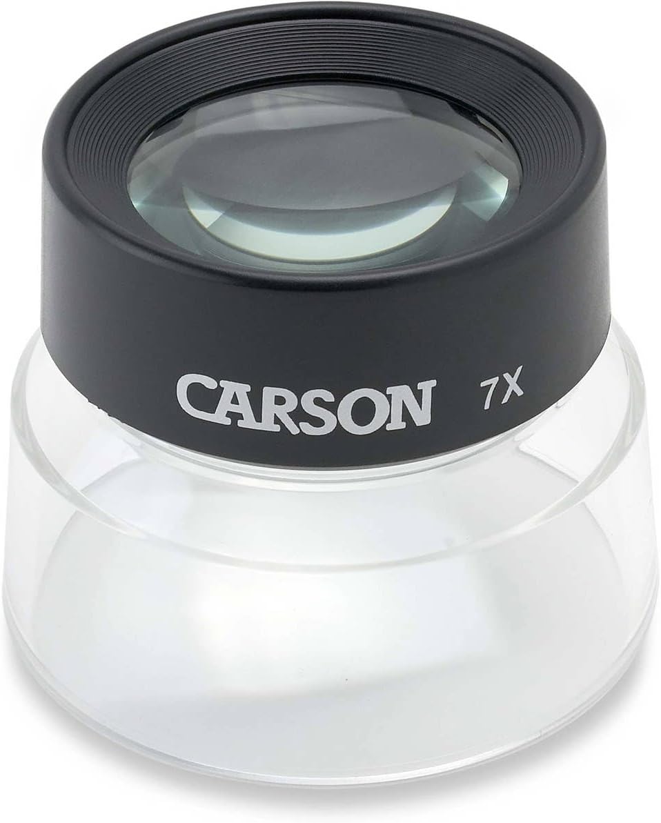 “Lupa Lumiloupe Carson 7X LL-77 con Luz LED – Herramienta Profesional para Detalle Extremo