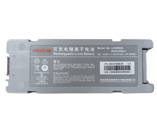 BATERIA-medica-MINDRAY-LI34I002A-14-8V-PARA-D5-D6-DC40-DP50-DCN3-Z5-Z6-Z50-Z60 Batería Amstron 2W-KKN B29MH recargable con tecnología NiMH. Ideal para equipos médicos y electrónicos industriales. Alta duración y fiabilidad.