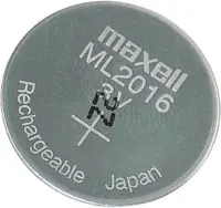 pila de botón maxell ml2016 recargable 3voltios