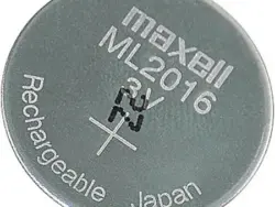 pila de botón maxell ml2016 recargable 3voltios