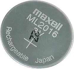 pila de botón maxell ml2016 recargable 3voltios