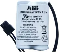 Pila ABB 3HAC044075-001/01 7.2V 3600mAh para Robot CPU SMB