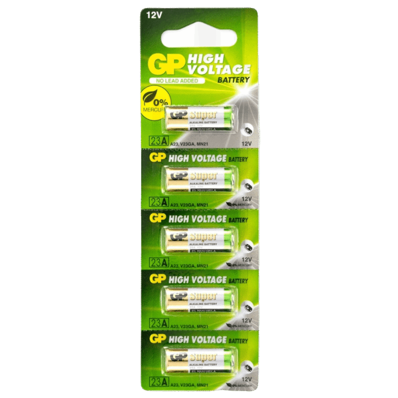 BLÍSTER DE 5 PILAS 23AE GP ALCALINA 12V