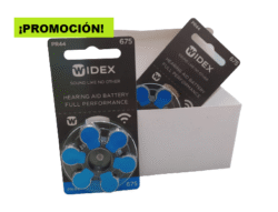 PROMOCIÓN CAJA PILA N°675 WIDEX AUDITIVA