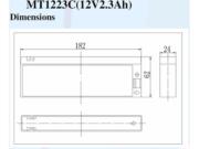 BATERIA MT1223C MTEK 12V 2.3AH - Image 3