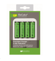 CARGADOR GP *4 AA RECYKO 2100 USB