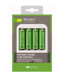 CARGADOR GP *4 AA RECYKO 2100 USB