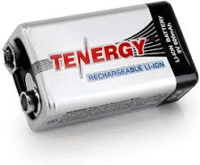 BATERÍA 9V TENERGY 600 mAh LI-ION RECARGABLE
