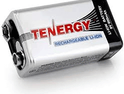 BATERÍA 9V TENERGY 600 mAh LI-ION RECARGABLE