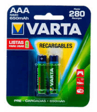 BATERÍA AAA VARTA RECARGABLE