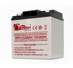 BATERÍA NPD-1226 NETION 12V 26AH CICLO PROFUNDO