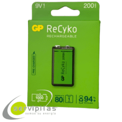 BATERÍA 9V GP RECARGABLE 200mAH