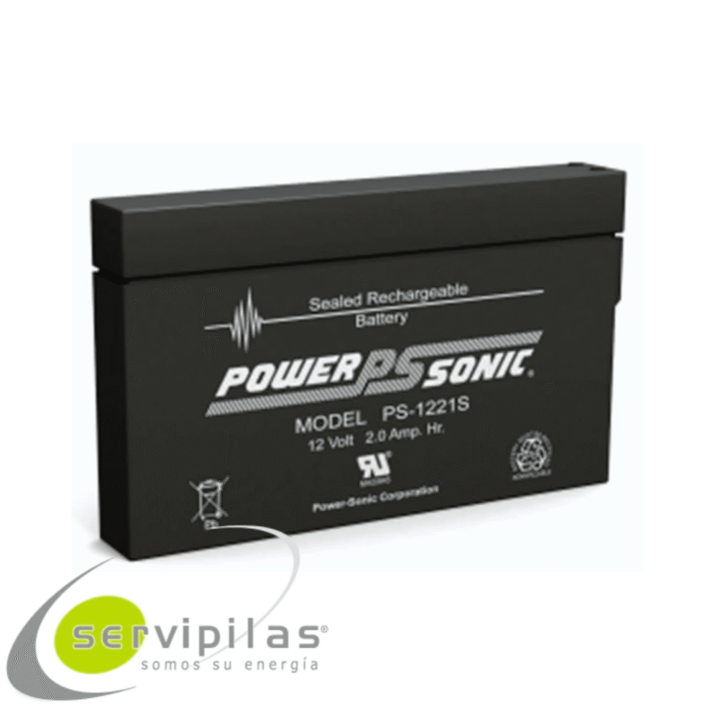 BATERÍA PS-1221S POWERSONIC NP2-12 GENESIS 12V 2.0AH
