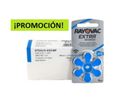 PROMOCIÓN CAJA PILA N°675 RAYOVAC AUDITIVA