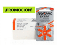 PROMOCIÓN CAJA PILA N°13 RAYOVAC AUDITIVA