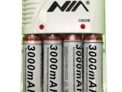 CARGADOR NIA AA/AAA C802B +4AA 3000mAh