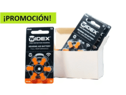 PROMOCIÓN CAJA PILA N°13 WIDEX AUDITIVA