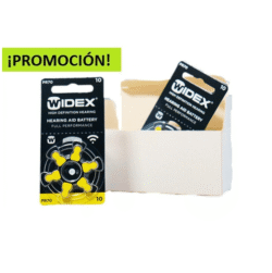 PROMOCIÓN CAJA PILA N°10 WIDEX AUDITIVA