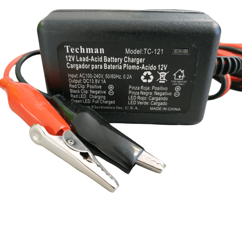 CARGADOR TECHMAN TC-121 12V 1AMP