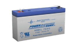 BATERÍA PS-612 POWERSONIC 6V 1.4AH F1