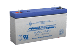 BATERÍA PS-612 POWERSONIC 6V 1.4AH F1