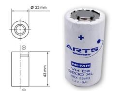 BATERIA SC ARTS SAFT VH 1.2V 3Ah