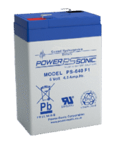BATERÍA PS-640 POWERSONIC 6V 4.5AH F1