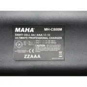 Cargador Powerex MH-C808M LCD de 8 bahías para baterías AA AAA C y D recargables