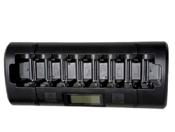 CARGADOR POWEREX DE BATERIA LCD DE 8 BAHIAS MH-C808M AA, AAA, C, D